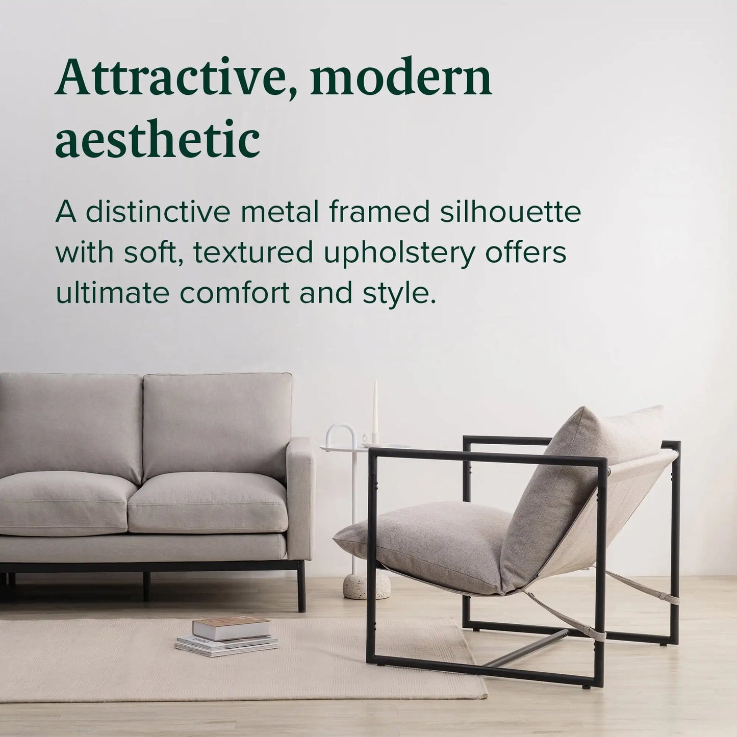 Metal Framed Accent Chair
