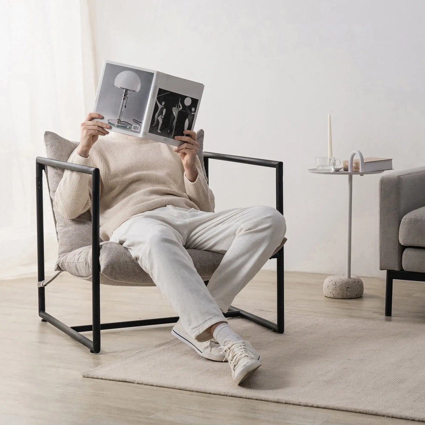 Metal Framed Accent Chair