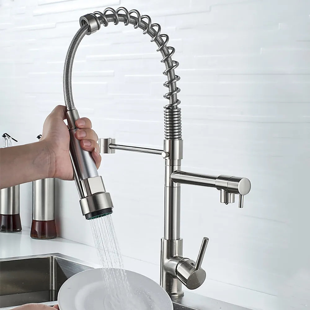 Spring Pull Down Kitchen Faucet