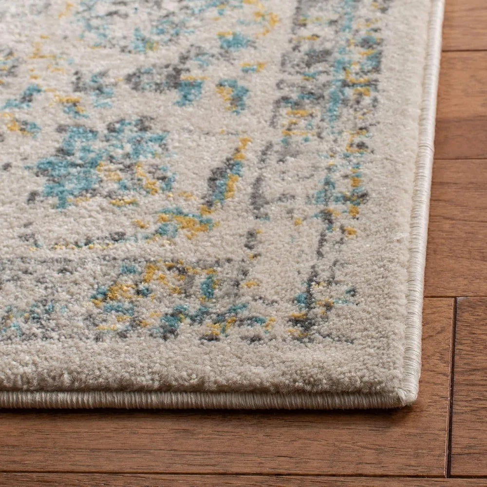 Ivory & Blue Vintage Area Rug