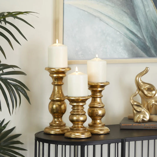 3 Pillar Candle Holders