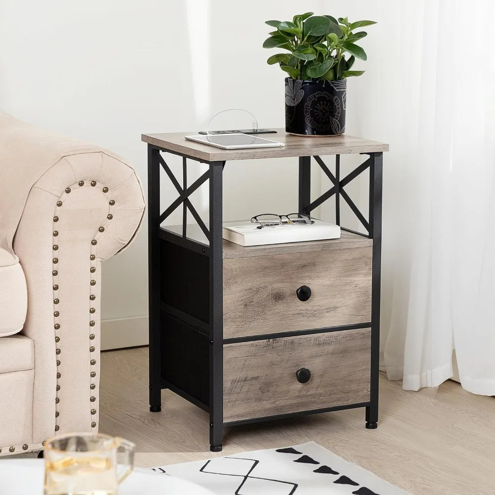 End Tables with USB Ports and Outlets