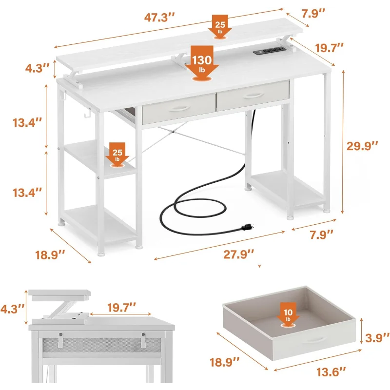 Computer Desk with Drawers