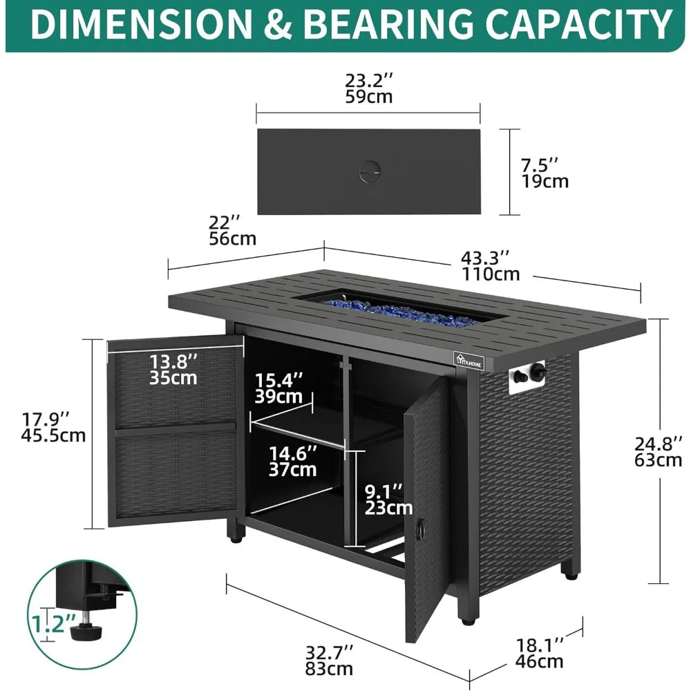 Gas Fire Table