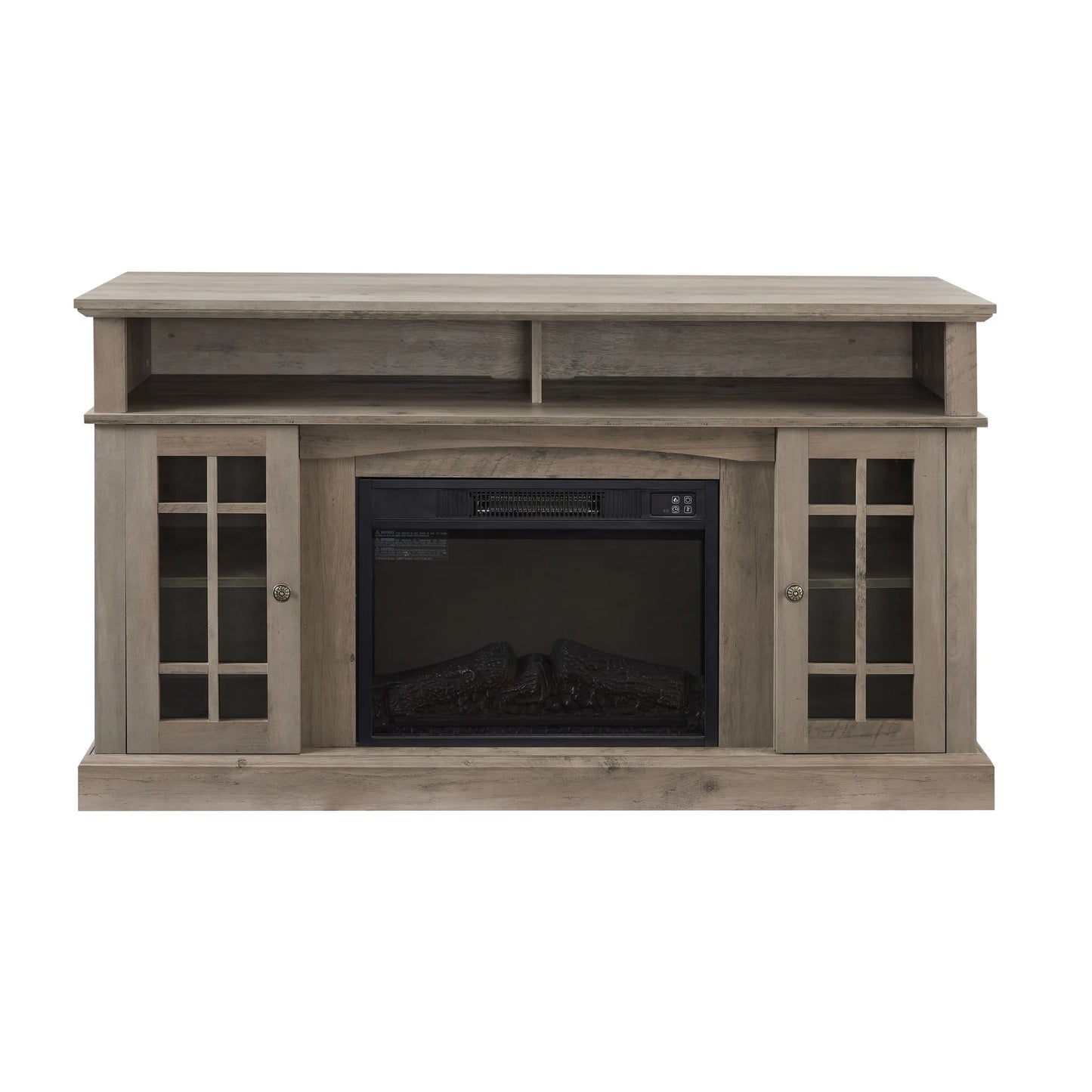 Entertainment Console with Fireplace