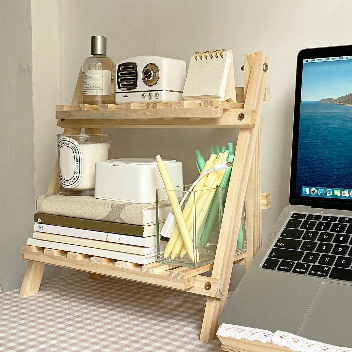 Double-Layer Desktop Shelf