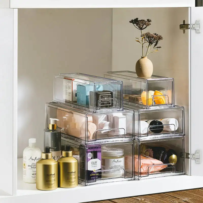 Stackable Pull-Out Organizer Bins