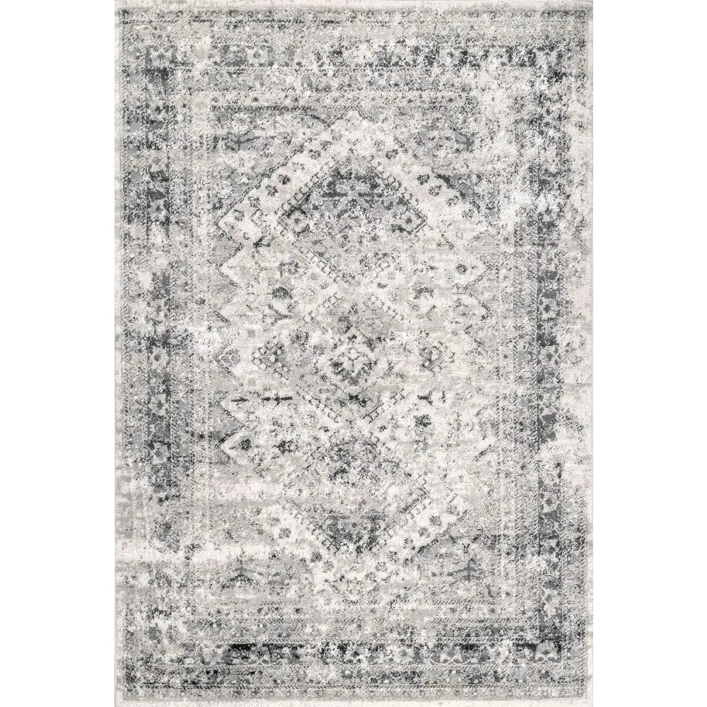 Silver Vintage Area Rug