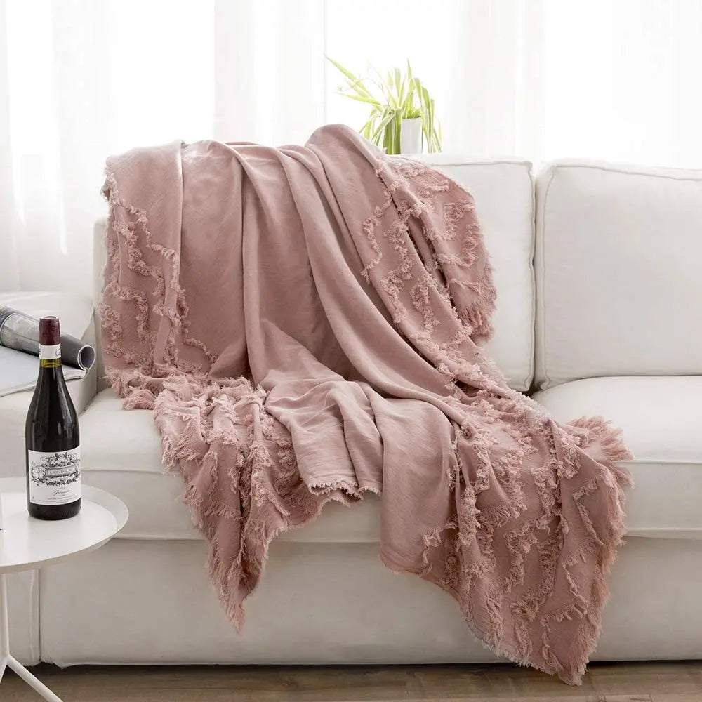 100% Cotton Throw Blanket