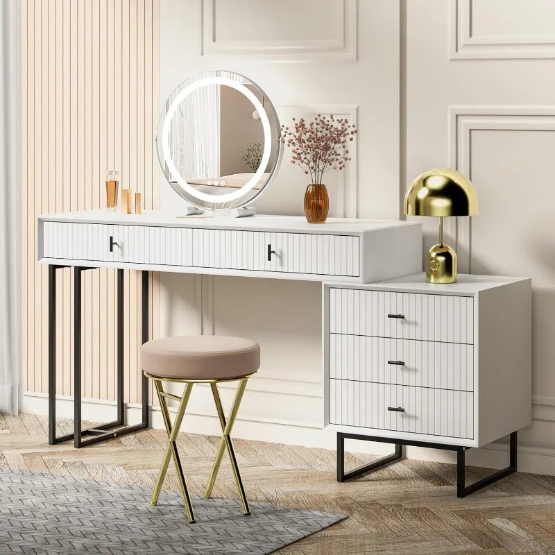 Vanity Desk with Drawers