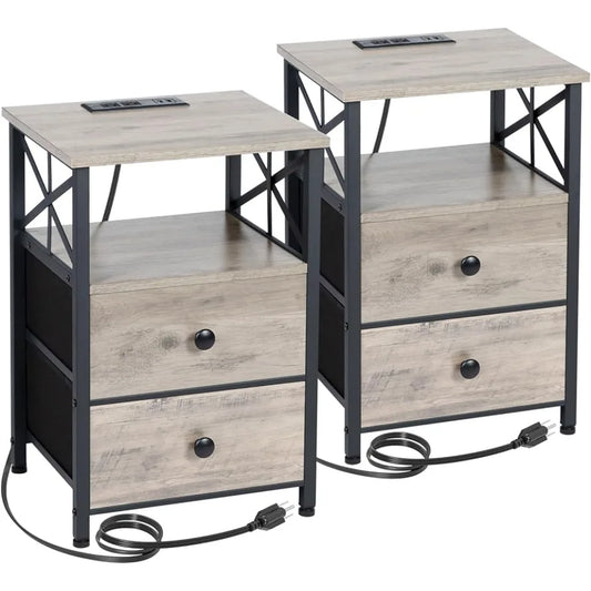 End Tables with USB Ports and Outlets