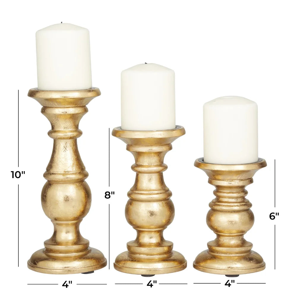 3 Pillar Candle Holders