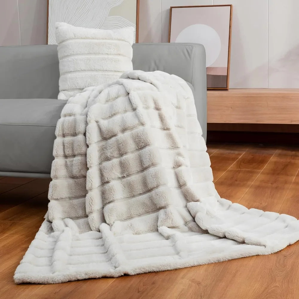 Faux Fur Throw Blanket