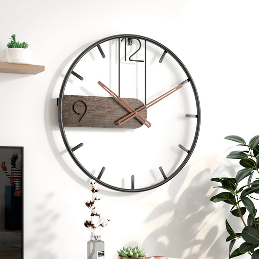 3D Nordic Metal Clock