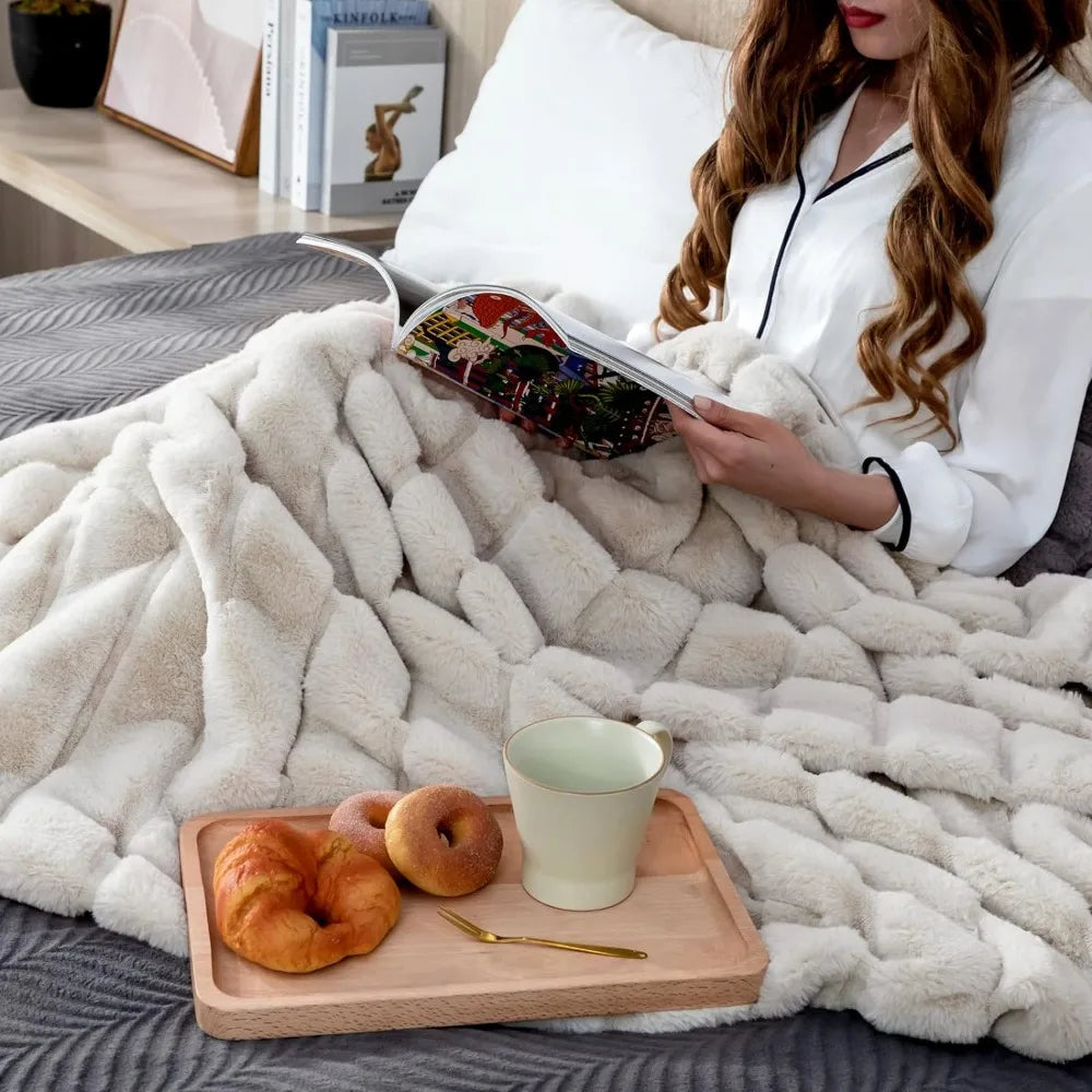 Faux Fur Throw Blanket