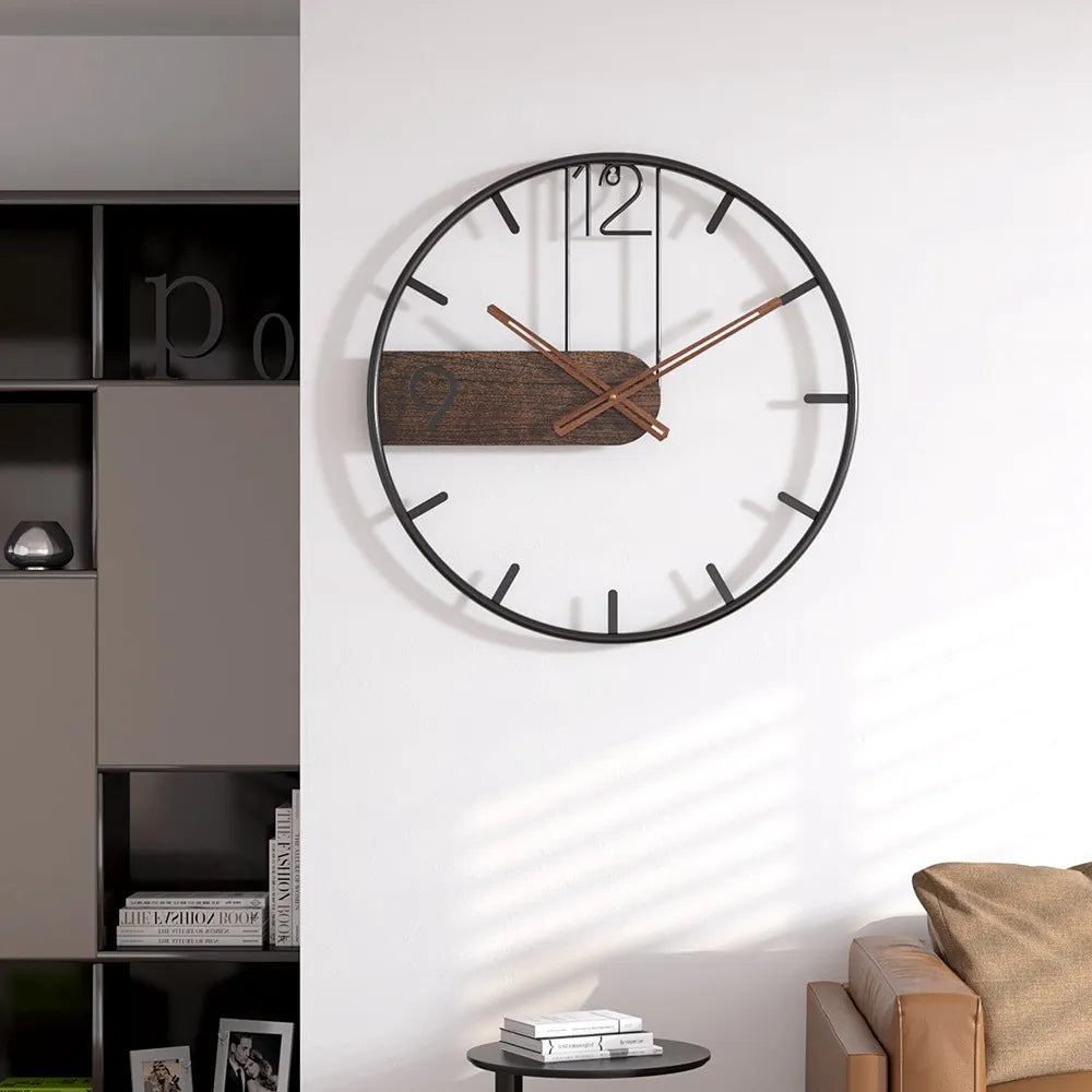 3D Nordic Metal Clock