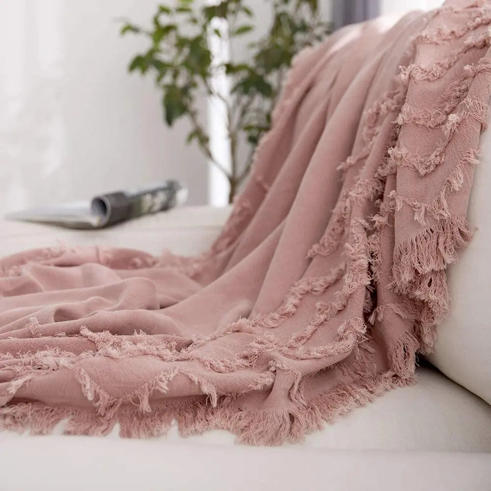 100% Cotton Throw Blanket