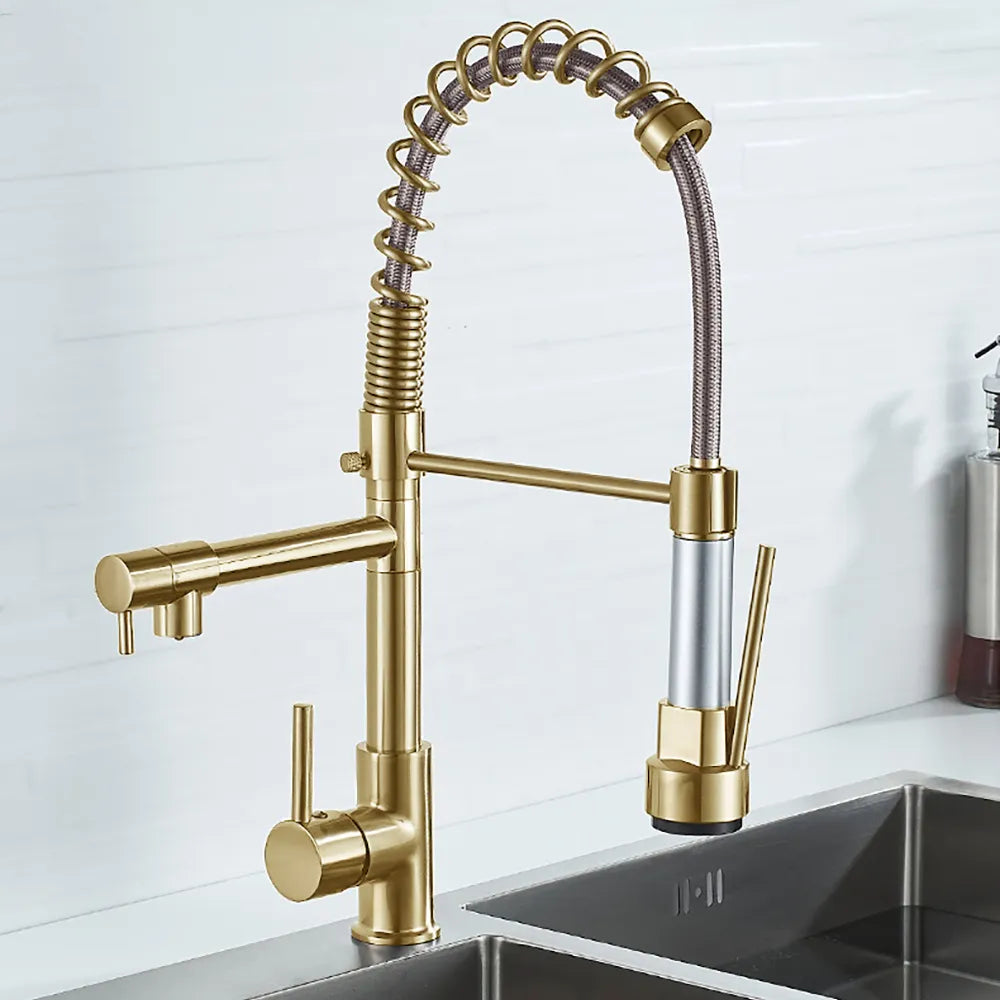 Spring Pull Down Kitchen Faucet