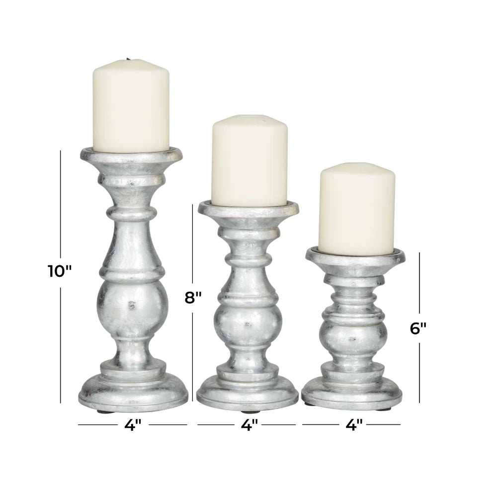 3 Pillar Candle Holders